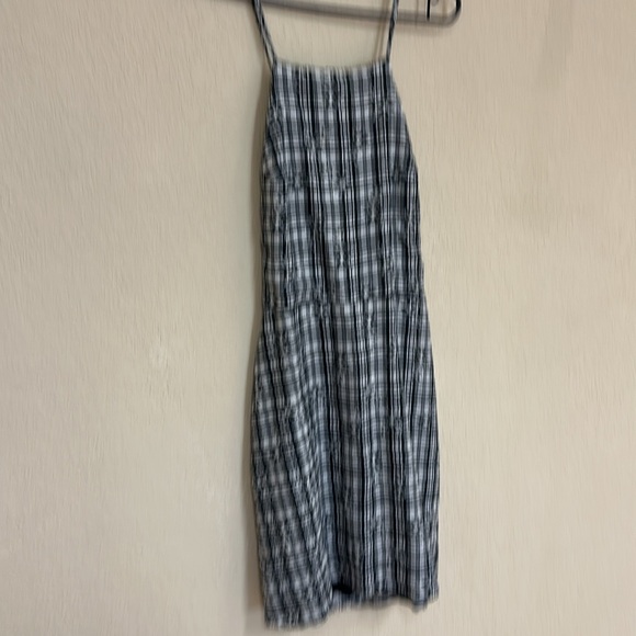 Urban Outfitters NWT Plaid Back Tie Floral mini Dress size Small - Picture 4 of 7